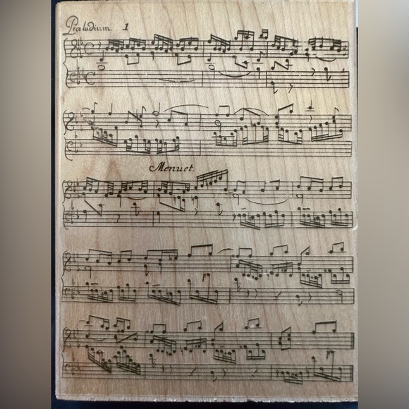 Stampin' Up! Other - Stampabilities Composer's Dream Rubber Stamp PR1003 Sheet Music 2005 3.75x5in